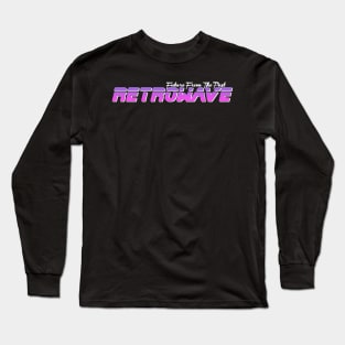RETROWAVE / FUTURE PAST (on black) Long Sleeve T-Shirt